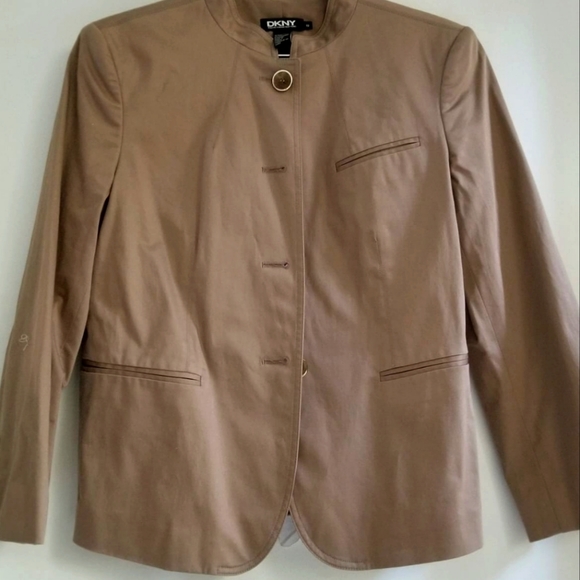 NWOT DKNY Beige Jacket size 10 - Picture 1 of 2